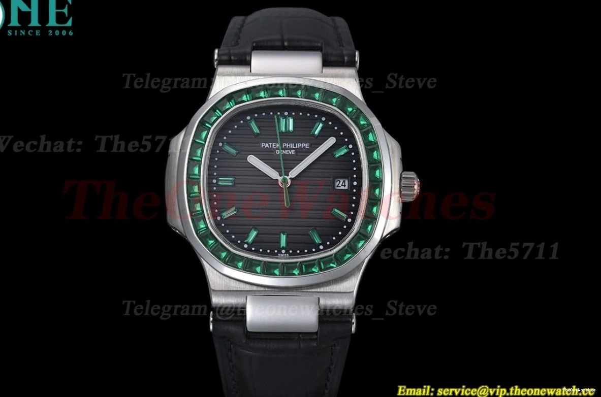 Dial MY8215 Diamond GDF LE Nautilus SS Dia 40mm Grey Green 0520